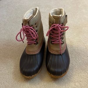 Girls Esprit Duck Boots Size 2M - Brown